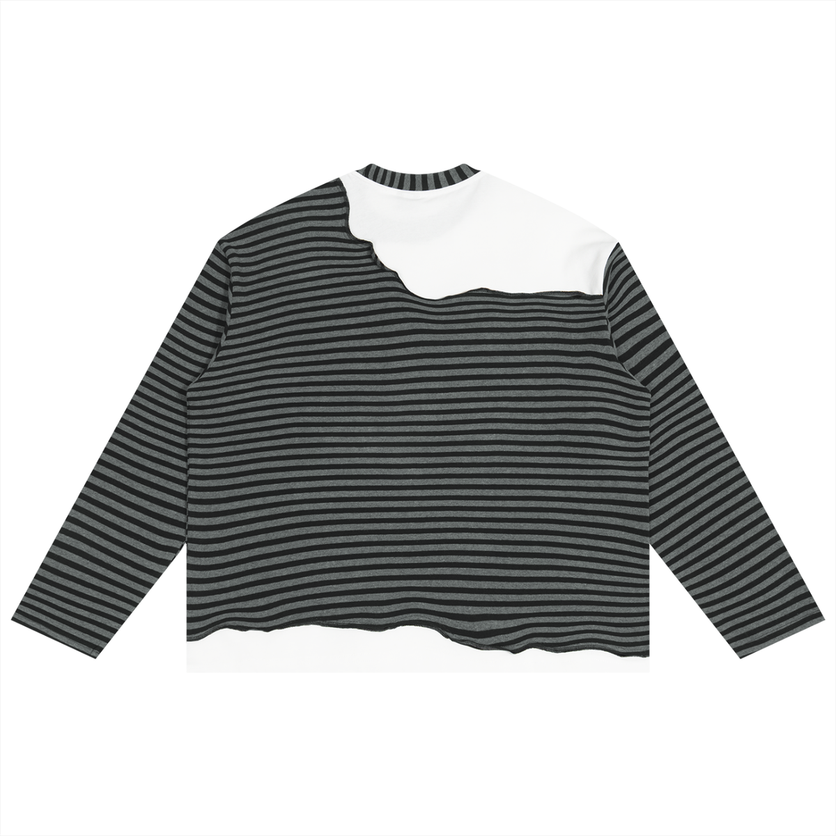 Hocus Pocus Don't Ban Books Striped Panel Boxy Long Sleeve T-Shirt