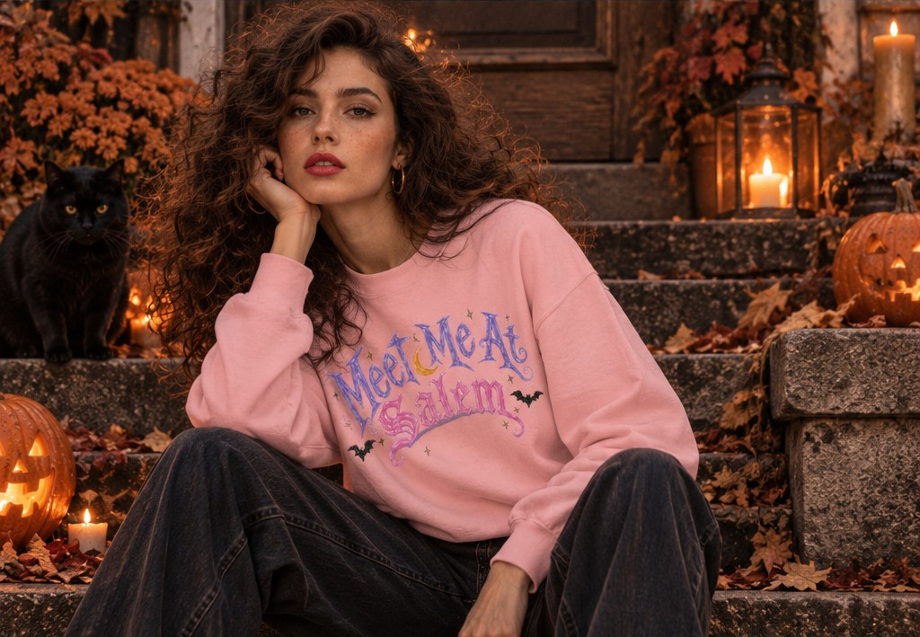 Meet Me In Salem Double Sided Unisex Premium Sweatshirt