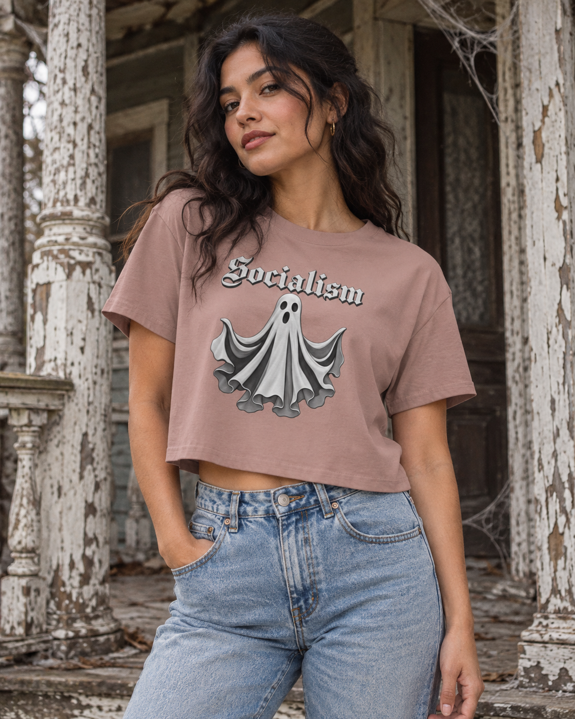 Scary Socialism Women’s crop top