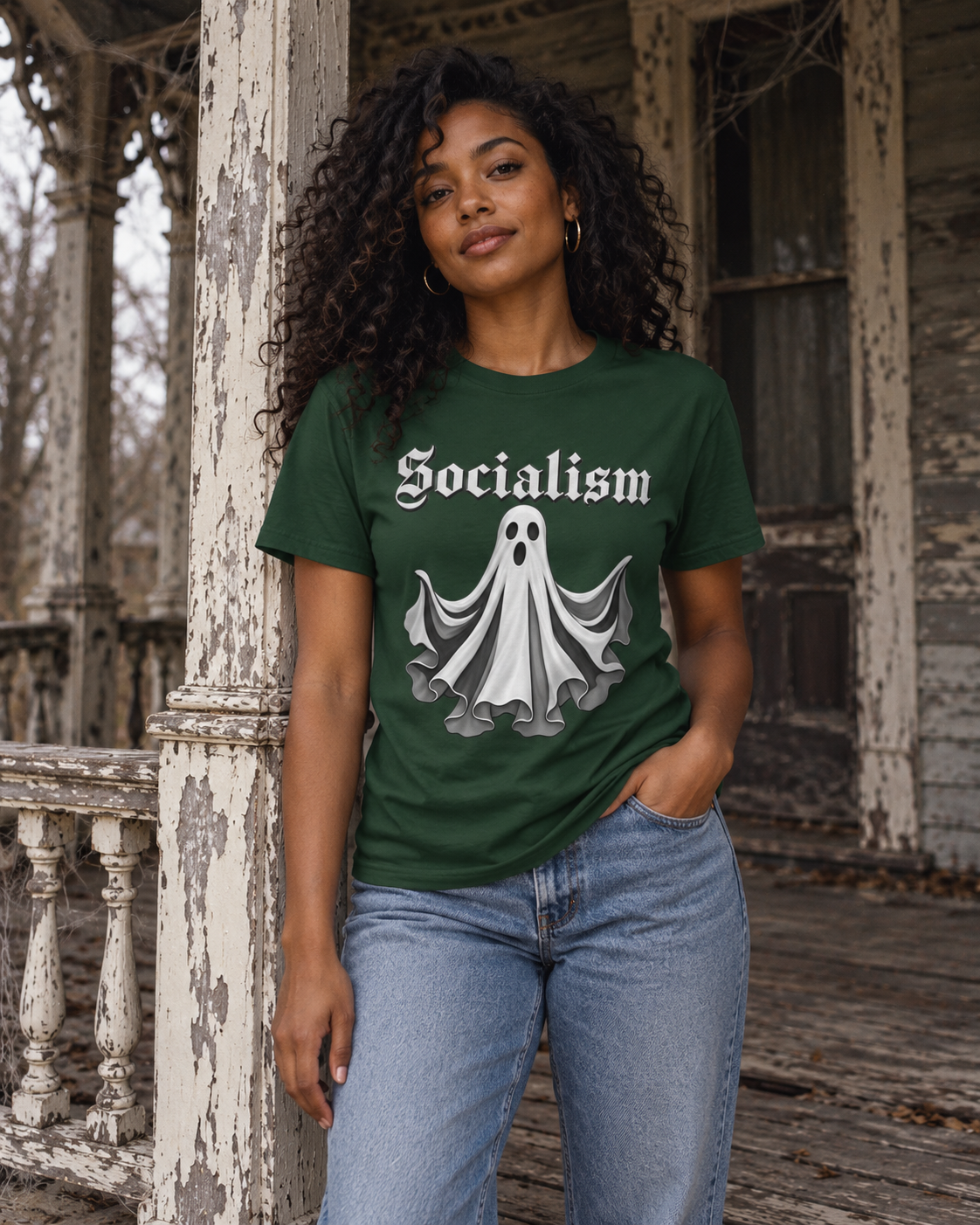 Scary Socialism Short-Sleeve Unisex T-Shirt
