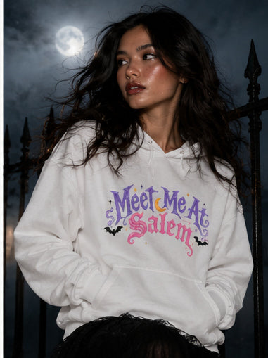 Meet Me In Salem Double Sided Premium Unisex Hoodie