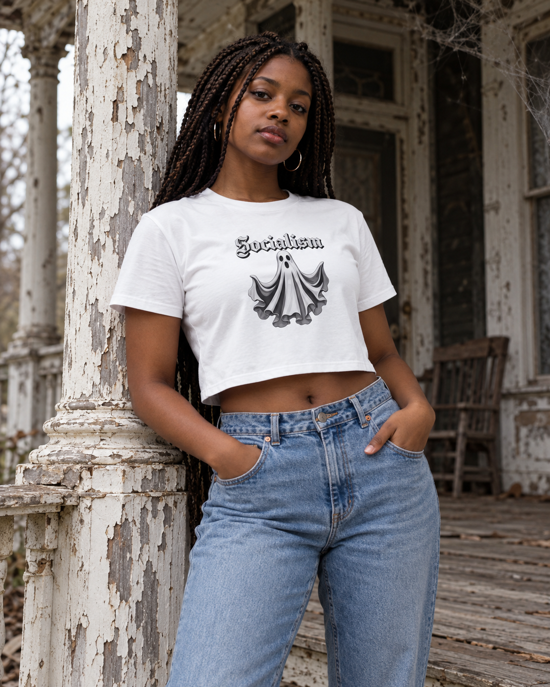 Scary Socialism Women’s crop top