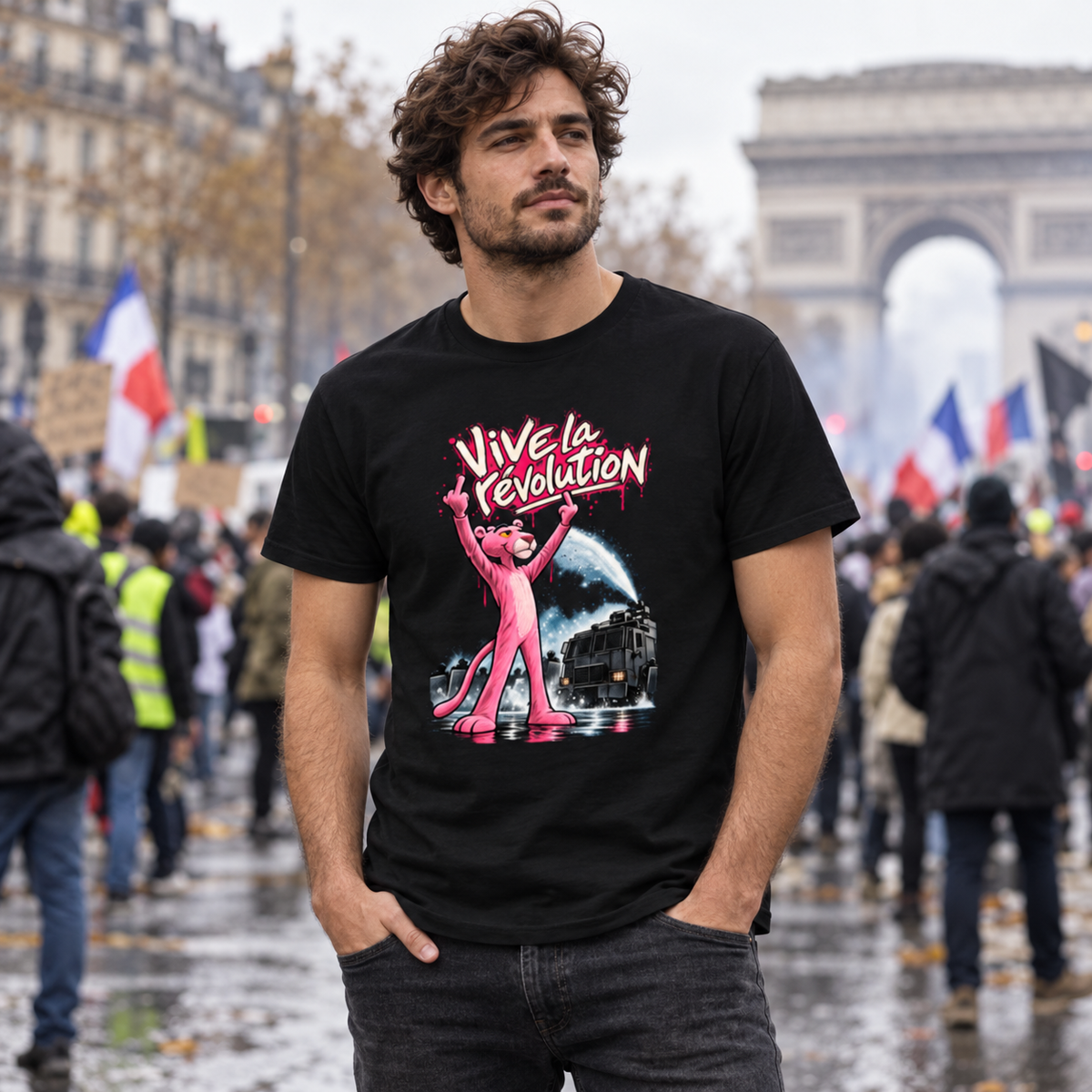 French Revolution Pink Panther Unisex classic tee